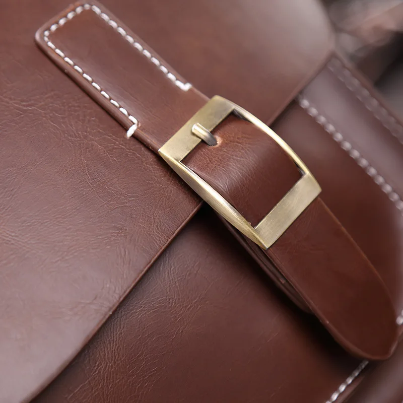 GUMST Men's Briefcase Handbag Crazy Horse Pu Leather Messenger Travel Bag Business Men Tote Bags Man Casual Crossbody Briefcases