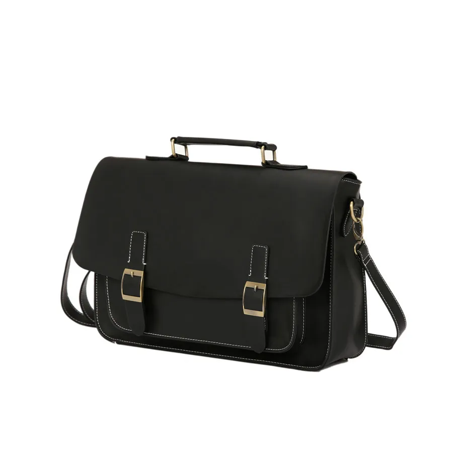 GUMST Men's Briefcase Handbag Crazy Horse Pu Leather Messenger Travel Bag Business Men Tote Bags Man Casual Crossbody Briefcases