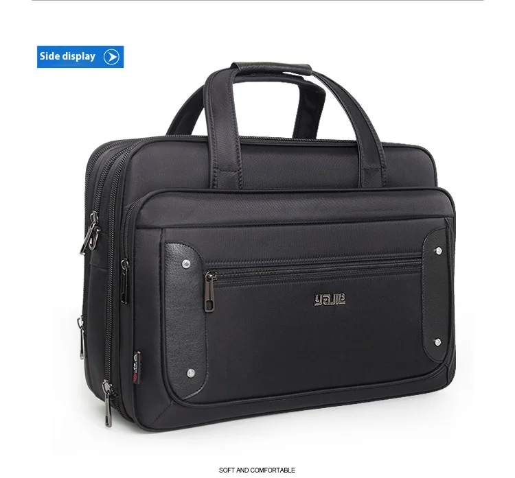 Large Capacity Briefcase Bag Men Business Bags 14 15.6 inch 17 inch 19 Laptop Bag Shoulder Bags Canvas Handbags Messenger Bag