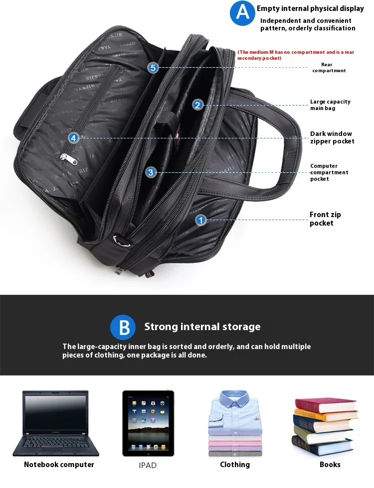 Large Capacity Briefcase Bag Men Business Bags 14 15.6 inch 17 inch 19 Laptop Bag Shoulder Bags Canvas Handbags Messenger Bag