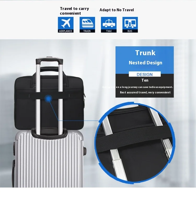 Large Capacity Briefcase Bag Men Business Bags 14 15.6 inch 17 inch 19 Laptop Bag Shoulder Bags Canvas Handbags Messenger Bag