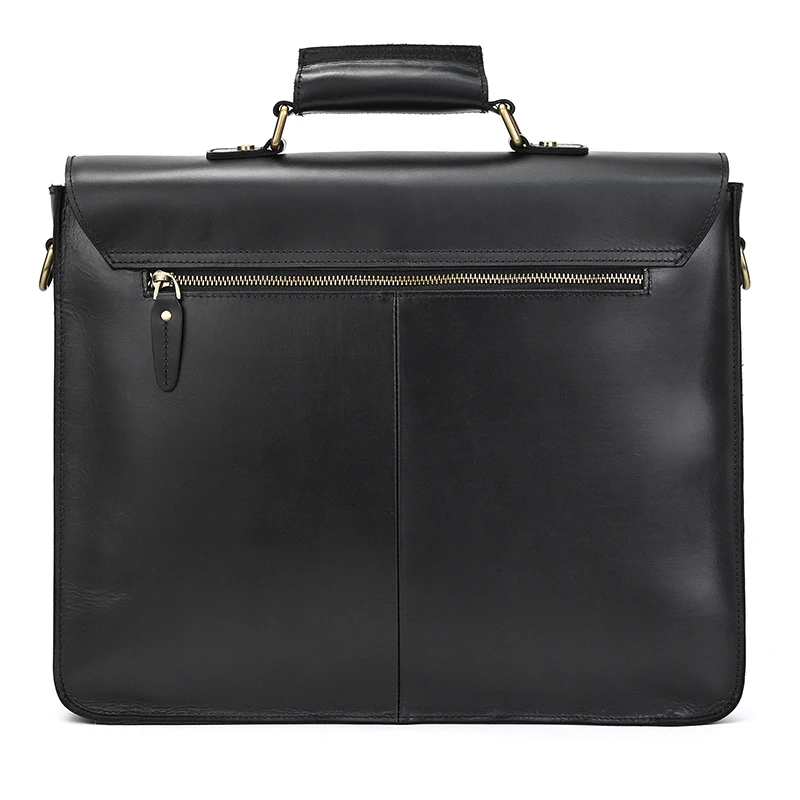 Newsbirds Large Capacity Men's Leather Bag Real Cowskin Men Briefcase Bag Laptop Business Bag For 15.6 Inch PC Computer Bag Male