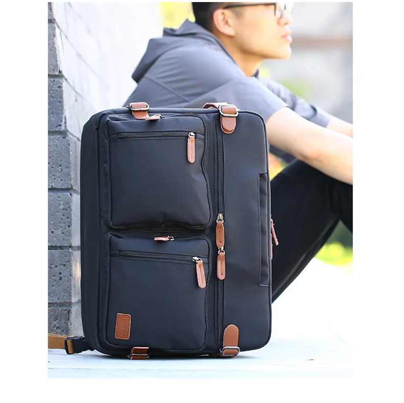 17 Inch Convertible Briefcase Men Business Handbag Messenger Bag Casual Laptop Multifunctional Travel Bags For Male Big XA161ZC