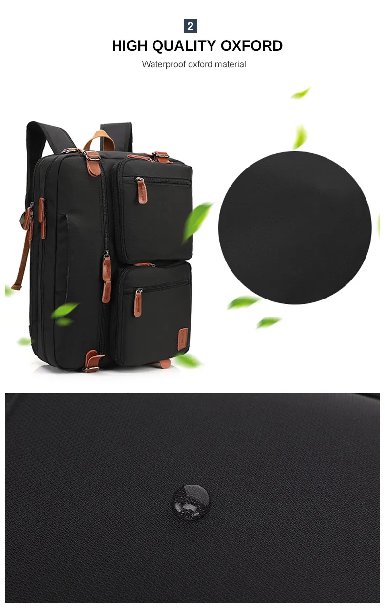 17 Inch Convertible Briefcase Men Business Handbag Messenger Bag Casual Laptop Multifunctional Travel Bags For Male Big XA161ZC