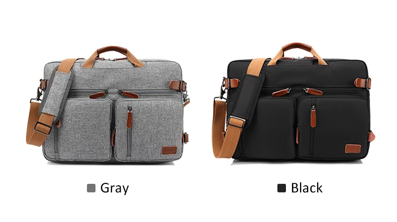 17 Inch Convertible Briefcase Men Business Handbag Messenger Bag Casual Laptop Multifunctional Travel Bags For Male Big XA161ZC