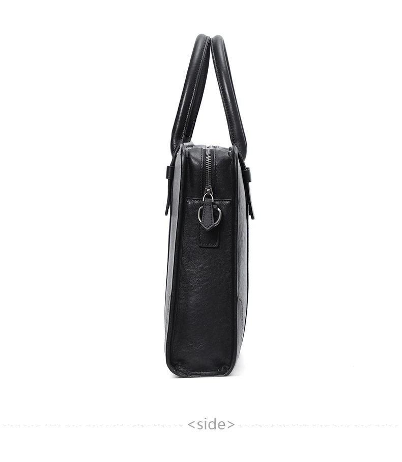 Coffee / Black Men Bag Handbag Genuine Leather Laptop Briefcase Male Shoulder Messenger Bags Large Capacity Men Briefcases