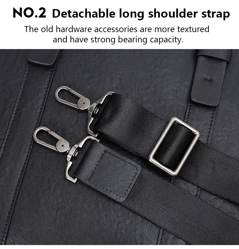Coffee / Black Men Bag Handbag Genuine Leather Laptop Briefcase Male Shoulder Messenger Bags Large Capacity Men Briefcases