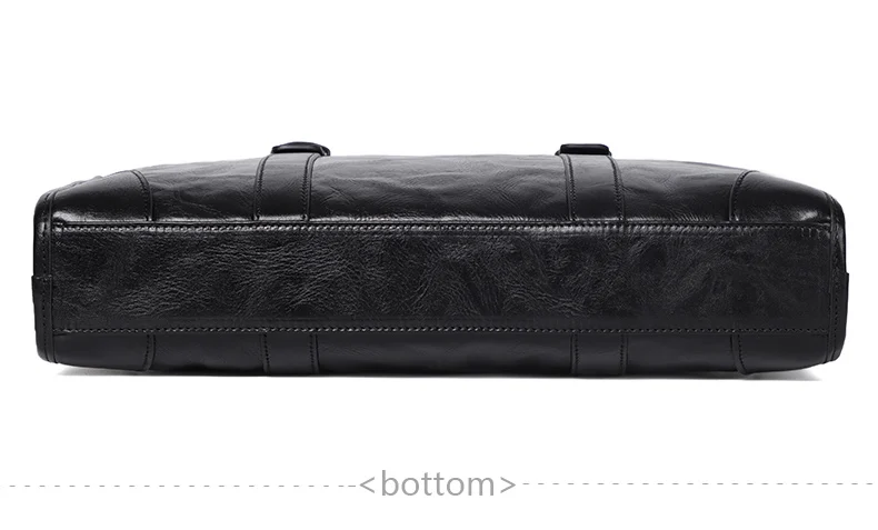 Coffee / Black Men Bag Handbag Genuine Leather Laptop Briefcase Male Shoulder Messenger Bags Large Capacity Men Briefcases
