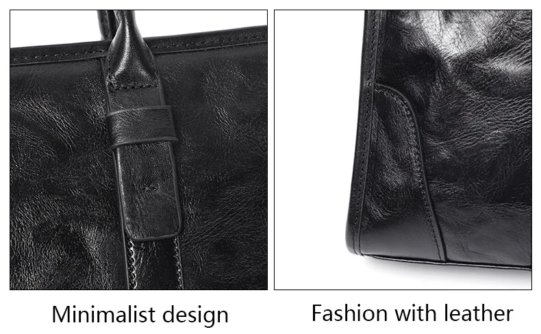 Coffee / Black Men Bag Handbag Genuine Leather Laptop Briefcase Male Shoulder Messenger Bags Large Capacity Men Briefcases
