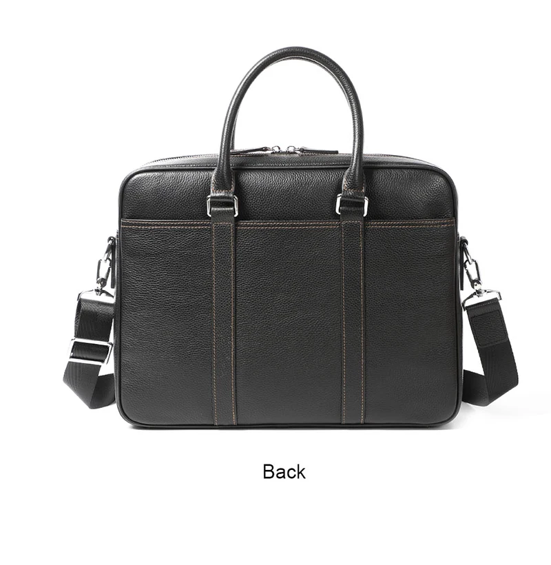Famous Brand Man Briefcase Genuine Leather Men Bag Fashion Male Shoulder Laptop Bag Handbag Business Cow Leather Men's Briefcase