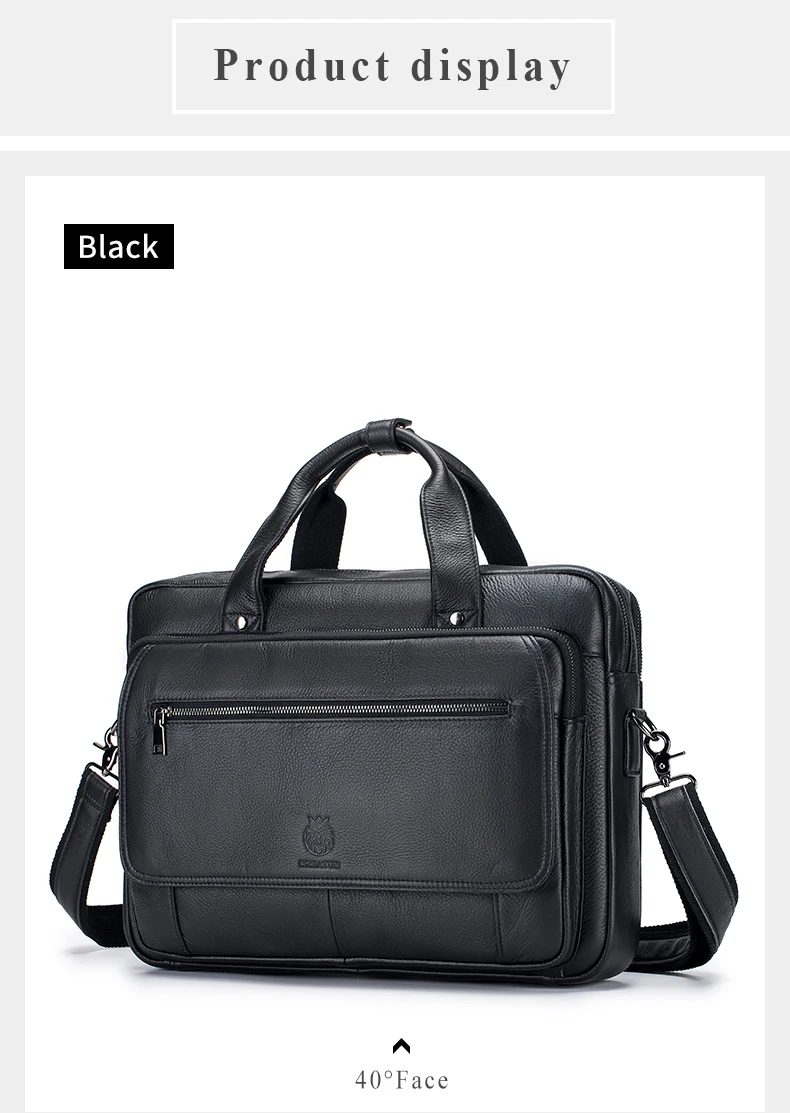 SCHLATUM Genuine Leather Briefcases Hard For Men 16 Inch Office Bussiness Computer Bag Luxury Vintage Handbags