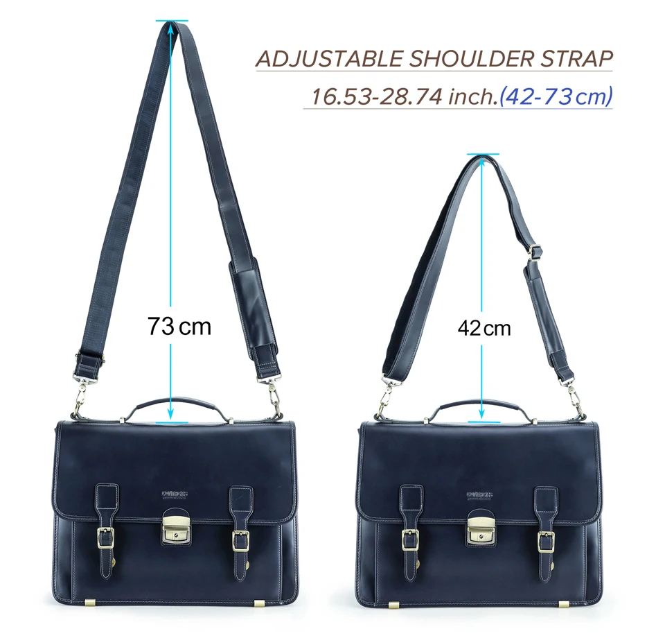 CONTACT'S Genuine Leather Business Bags for Men High Quality Briefcase Office Bag Male Tote Laptop Bags Portfolio Bag Document