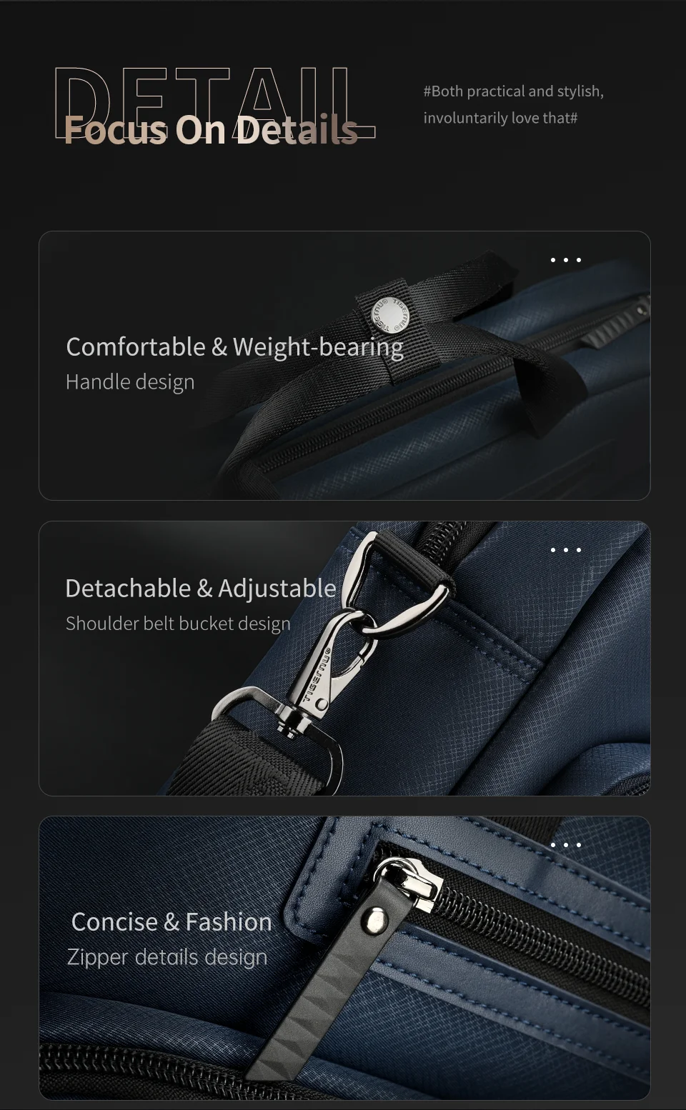 Tigernu Briefcase Bags Men Laptop Bag Handbag 12-14inch Casual Vintage Briefcase Laptop Handbag Bags For Business Connect Series