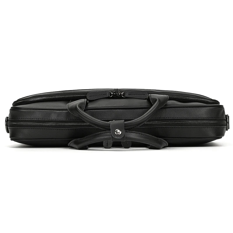 Retro Laptop Briefcase Bag Genuine Leather Handbags Casual 15.6' Business Bag Daily Working Tote Bags Men Male Bag for Documents