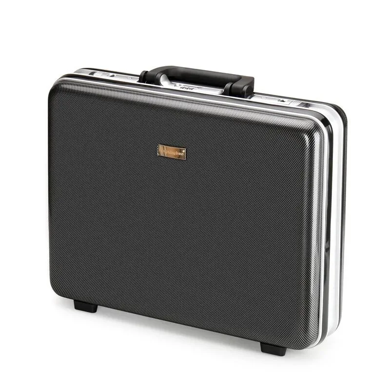 18-inch Aluminum Frame Anti-Theft Business Briefcase - TSA Lock Secure Laptop Case for Travel, Durable Carry-On Storage Handbag