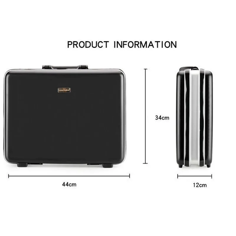 18-inch Aluminum Frame Anti-Theft Business Briefcase - TSA Lock Secure Laptop Case for Travel, Durable Carry-On Storage Handbag