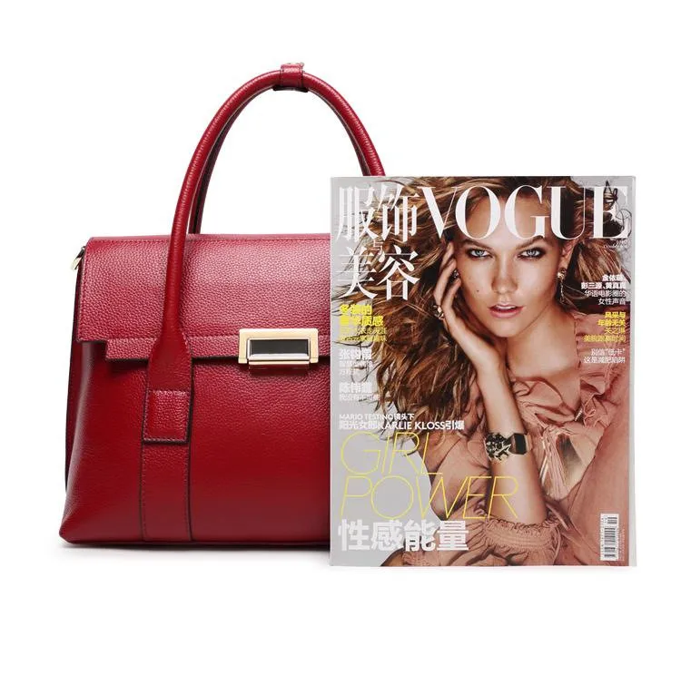 2025 New Genuine Leather Briefcase Women Handbags Large Capacity Ladies Fashion Cowhide Shoulder Messenger Bags Portable