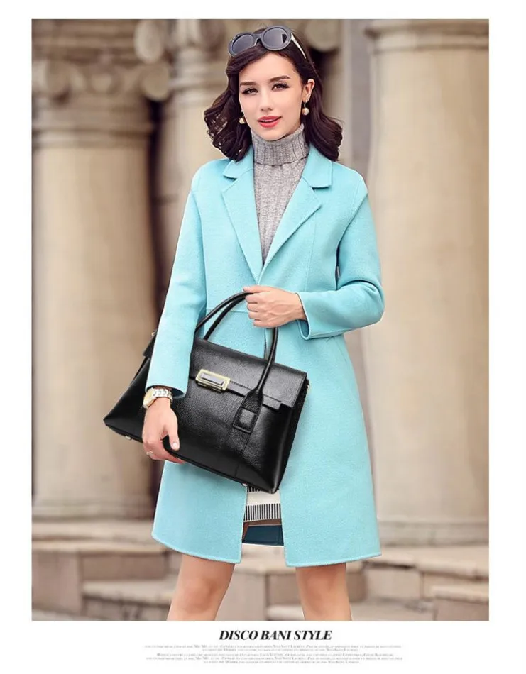 2025 New Genuine Leather Briefcase Women Handbags Large Capacity Ladies Fashion Cowhide Shoulder Messenger Bags Portable