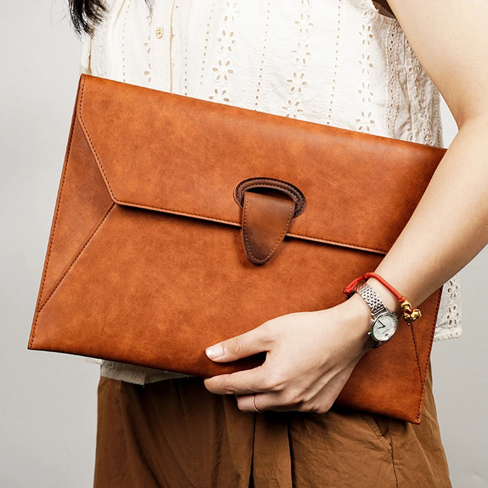 Luxury Design Fashion Laptop Bag For Woman Custom Name Business Office Daily Cross Body Briefcase Leather Large Capacity Handbag