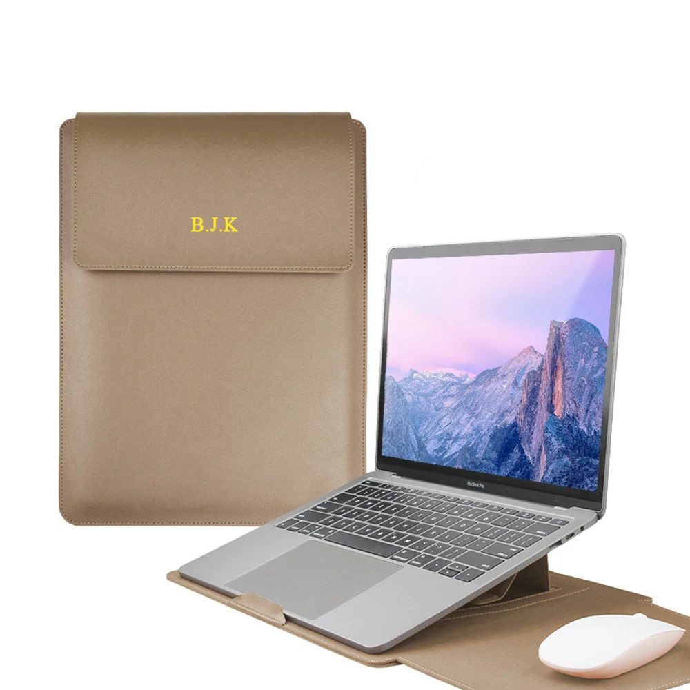Luxury Design Fashion Laptop Bag For Woman Custom Name Business Office Daily Cross Body Briefcase Leather Large Capacity Handbag