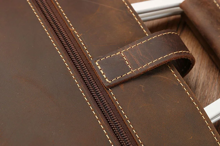 High Fashion Luxury Clutch Bag Men's A4 File Document Purse Wallet Top Layer Ipad Leather Business Bag Briefcase Cowkskin