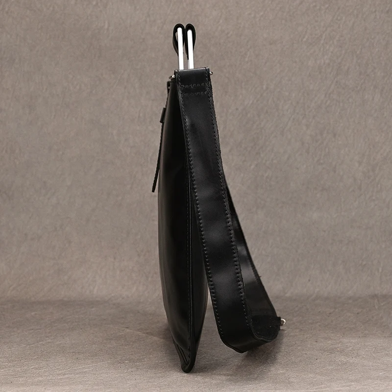 High Fashion Luxury Clutch Bag Men's A4 File Document Purse Wallet Top Layer Ipad Leather Business Bag Briefcase Cowkskin