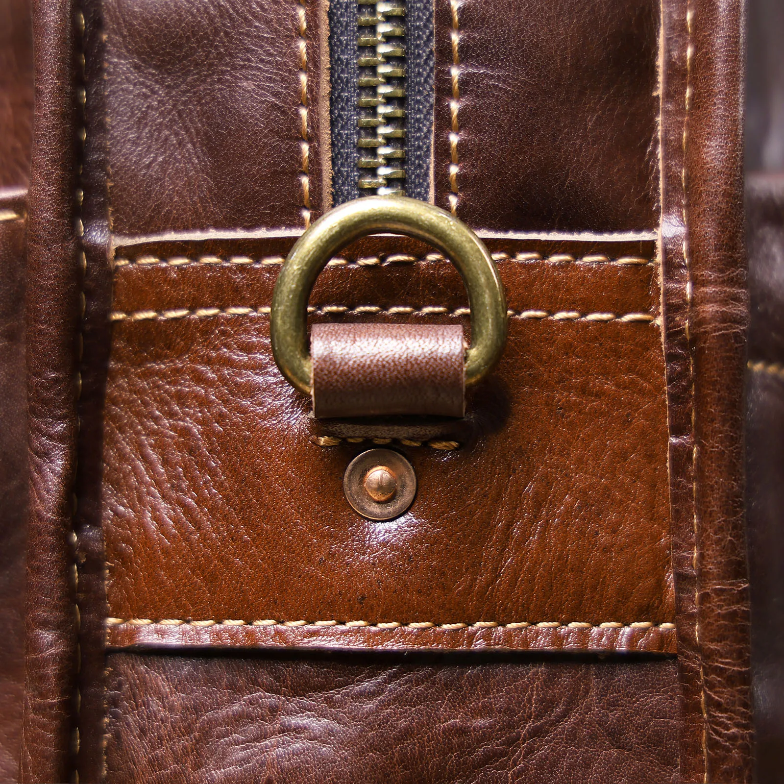 Genuine Leather Men's Brifecase 15 Inch Laptop Bags Simple Cowhide Messenger Bag Vegetable-tanned Leather Business Casual Style