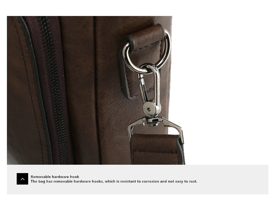 JEEP BULUO High Quality 14 In Laptop Business Bag Men Briefcases For Man Handbags Split Leather Office Large Capacity Bags