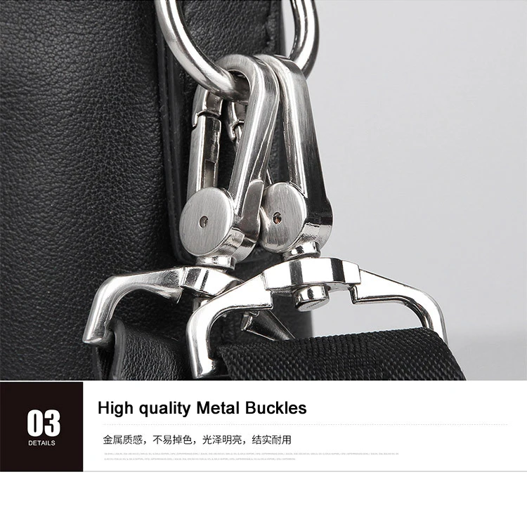 Luxury Genuine Leather Briefcase Men Leather Business Bag 15.6" Laptop Bag 14 Male Office Bag Document File Case Shoulder Bag