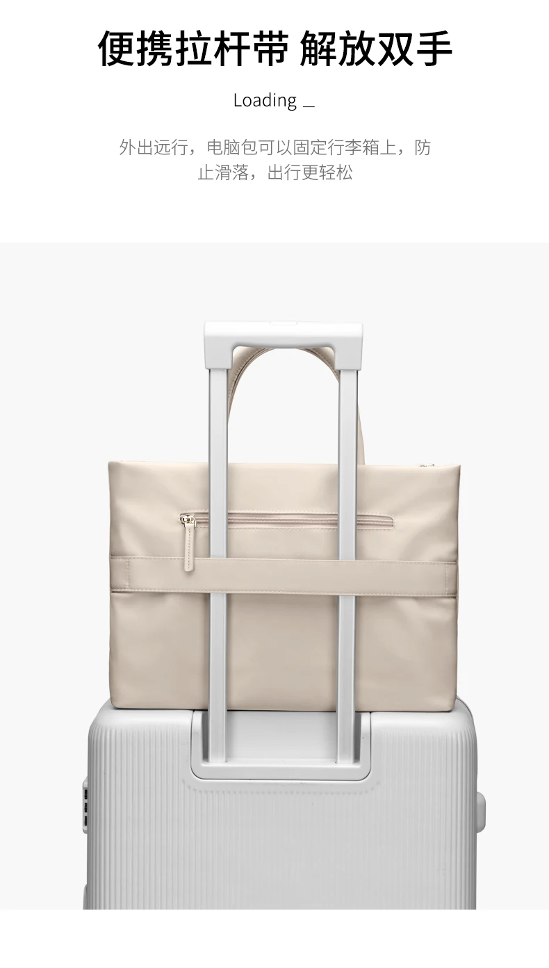 GOLF Laptop Bag 16 Inch Shoulder Woman New Briefcase Women Handbag Waterproof Ultra Slim Commuter Business Office Work Bag Solid