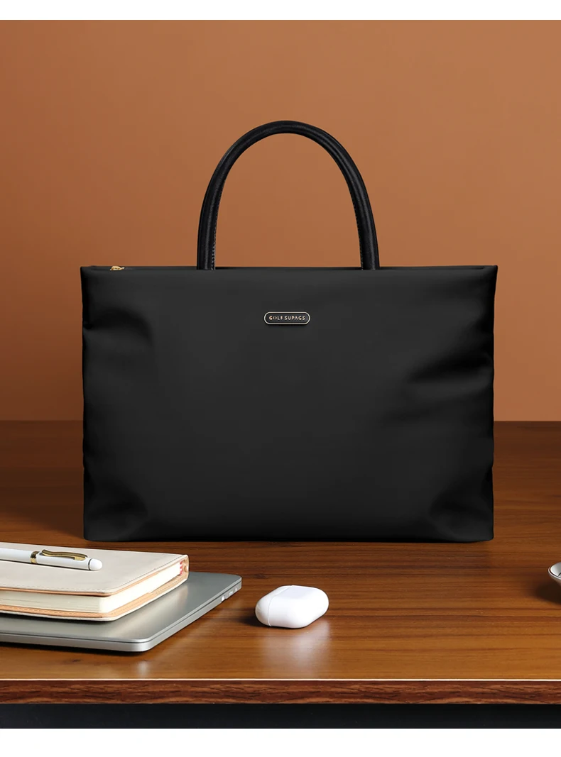 GOLF Laptop Bag 16 Inch Shoulder Woman New Briefcase Women Handbag Waterproof Ultra Slim Commuter Business Office Work Bag Solid