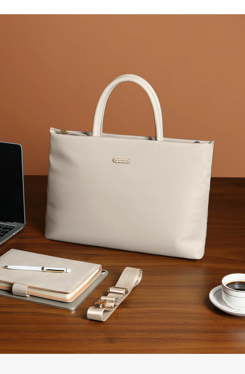 GOLF Laptop Bag 16 Inch Shoulder Woman New Briefcase Women Handbag Waterproof Ultra Slim Commuter Business Office Work Bag Solid
