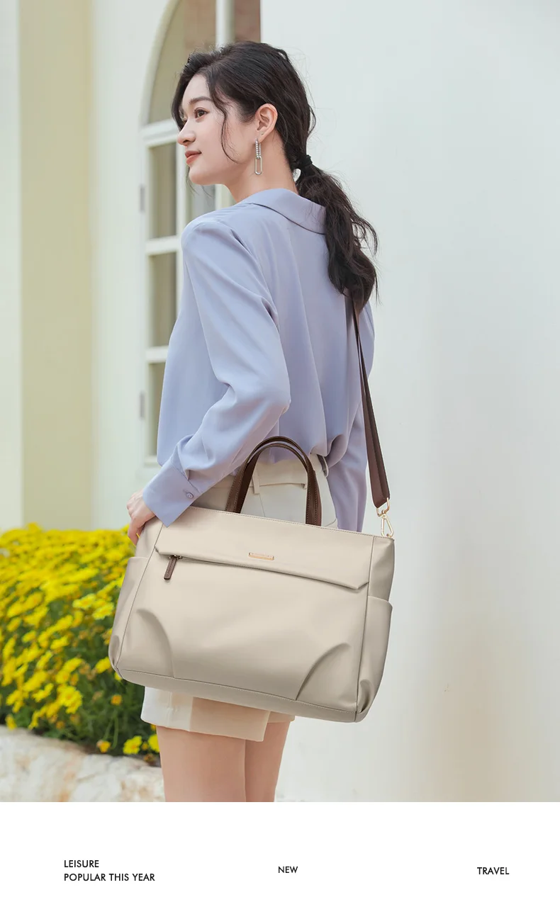 GOLF Women Business Handbag Briefcase Laptop Bag 15 Inch Waterproof Work Office Bag for Ladies Commuter Shoulder Bags Computer