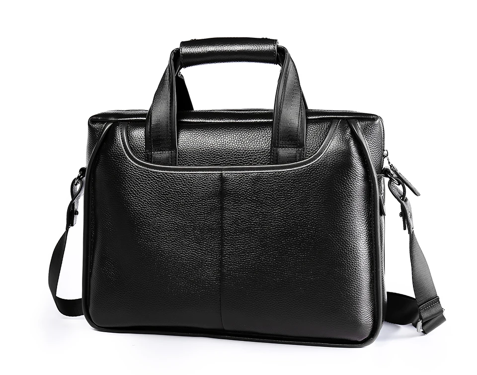 Brand Man Bag Genuine Leather Briefcase Men Business Handbag Messenger Bags Male Vintage Men's Shoulder Bag Large Capacity