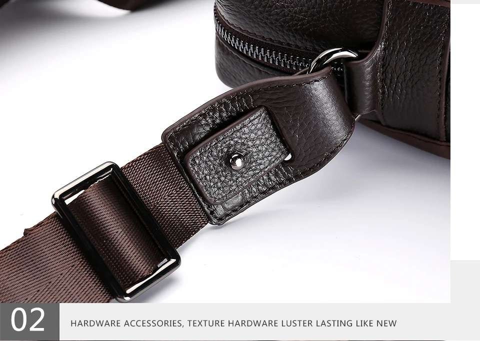 Brand Man Bag Genuine Leather Briefcase Men Business Handbag Messenger Bags Male Vintage Men's Shoulder Bag Large Capacity