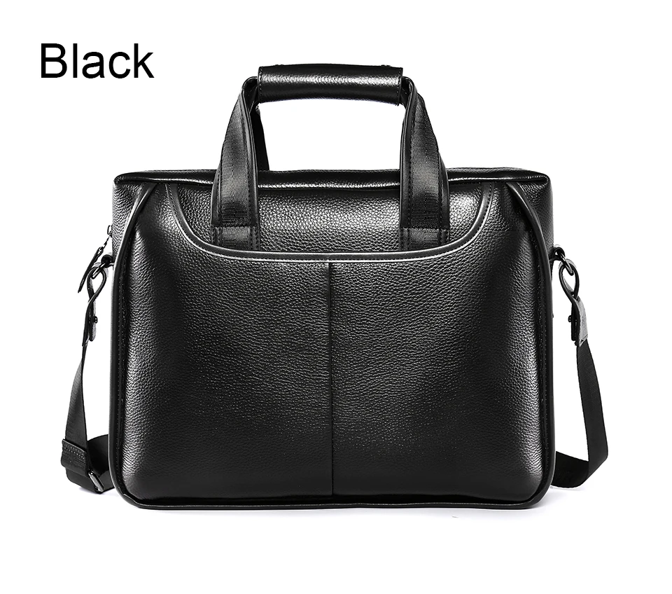 Brand Man Bag Genuine Leather Briefcase Men Business Handbag Messenger Bags Male Vintage Men's Shoulder Bag Large Capacity