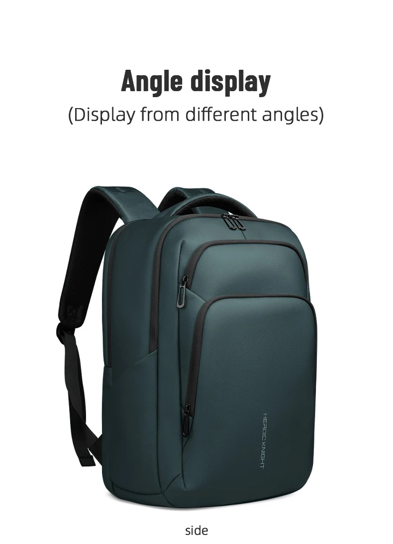 Heroic Knight Business Laptop Backpack for Work Waterproof Oxford Fabric Large Capacity withUSB Charging Portable Men's Backpack