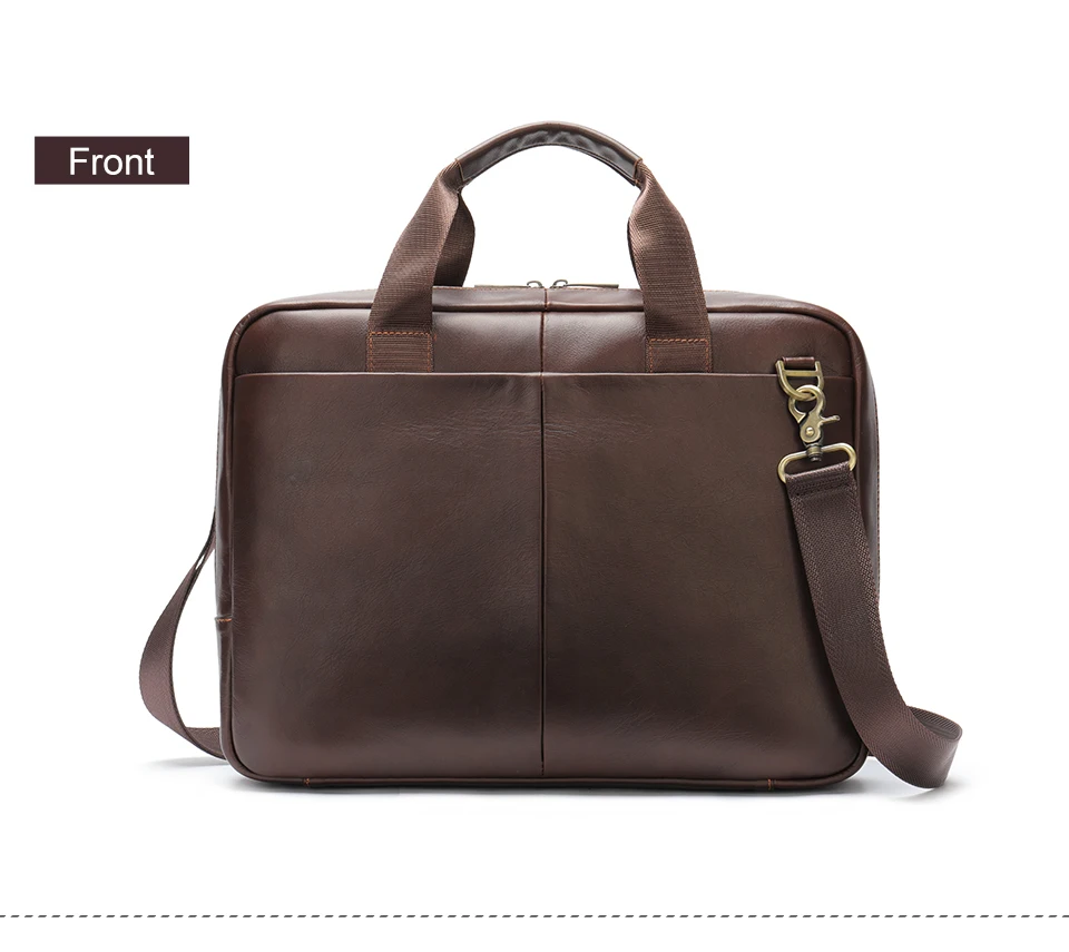 WESTAL 15 inch Laptop Bag for Men's Briefcases Genuine Leather Men's Executive Briefcase Portafolio Business Men Computer Bags