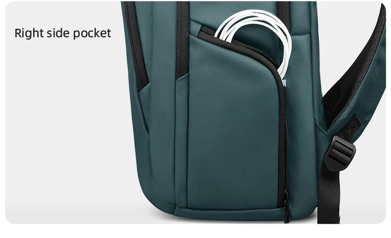 Heroic Knight 17-inch Laptop Backpack Waterproof Oxford Fabric Men's Bag with USB Charging Port Backpack for Business and Travel