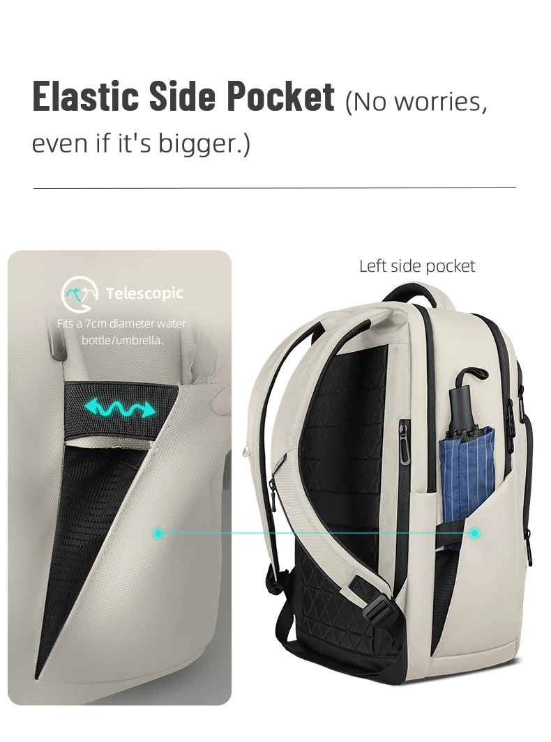 HK Water-repellent Commuter Business Backpack 17-inch Large-Capacity Men Laptop Backpack High-Quality Lightweight Elite Backpack