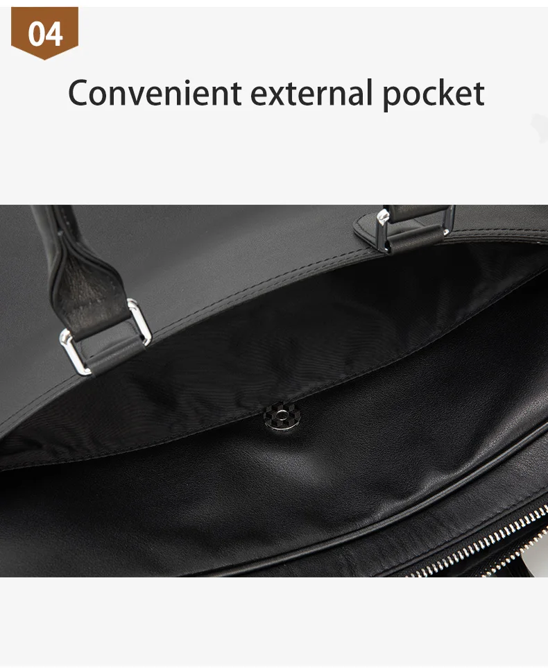 Genuine Leather Men's Briefcase Original Natural Cowhide Handbag Leisure Crossbody Bag Business Men Bag For Laptops