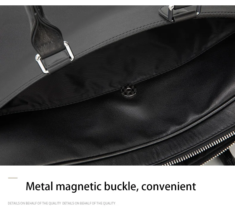 Genuine Leather Men's Briefcase Original Natural Cowhide Handbag Leisure Crossbody Bag Business Men Bag For Laptops