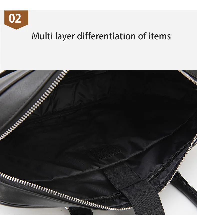 Genuine Leather Men's Briefcase Original Natural Cowhide Handbag Leisure Crossbody Bag Business Men Bag For Laptops