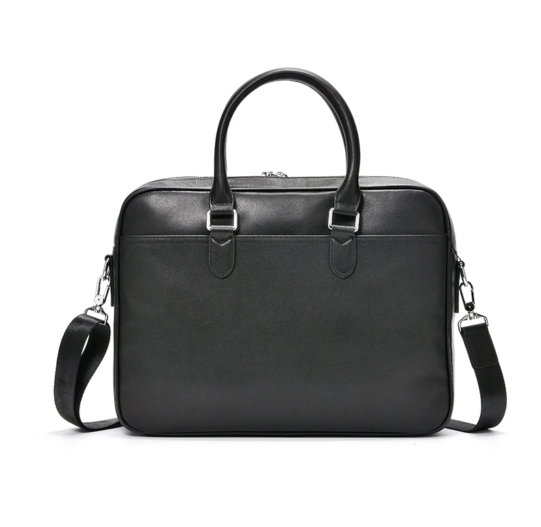 Genuine Leather Men's Briefcase Original Natural Cowhide Handbag Leisure Crossbody Bag Business Men Bag For Laptops