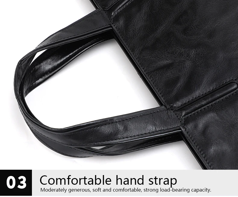 Thin / Light Briefcase for Men Laptop Bag Genuine Leather Handbag Male Shoulder/Crossbody Bag Documents Briefcase Handbags Men