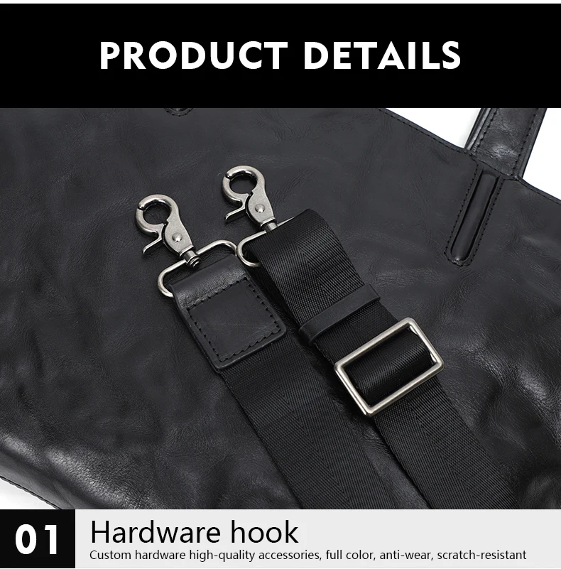 Thin / Light Briefcase for Men Laptop Bag Genuine Leather Handbag Male Shoulder/Crossbody Bag Documents Briefcase Handbags Men