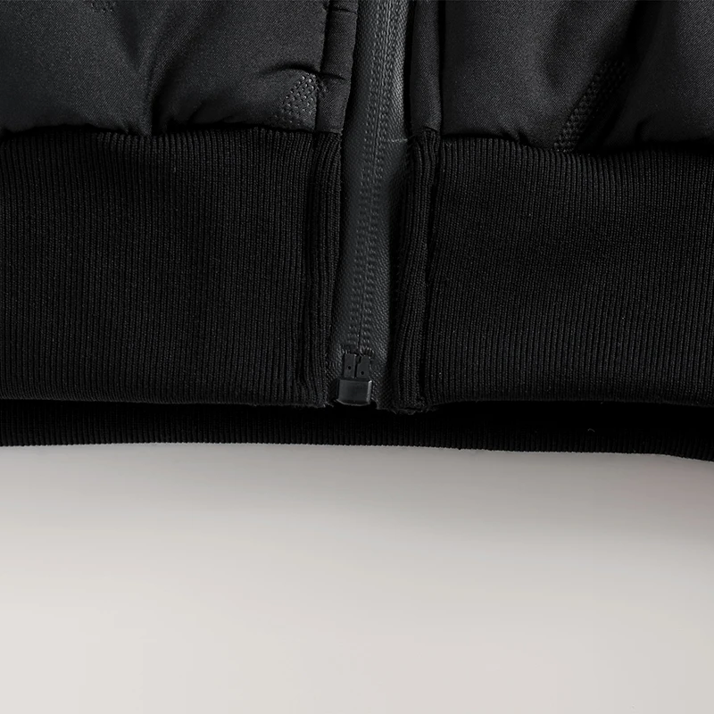 Men's Hooded Parka Winter Warm Thicken Fleece Windproof Coats Solid Color Padded Fashion Jacket Male Winter Thick Coats