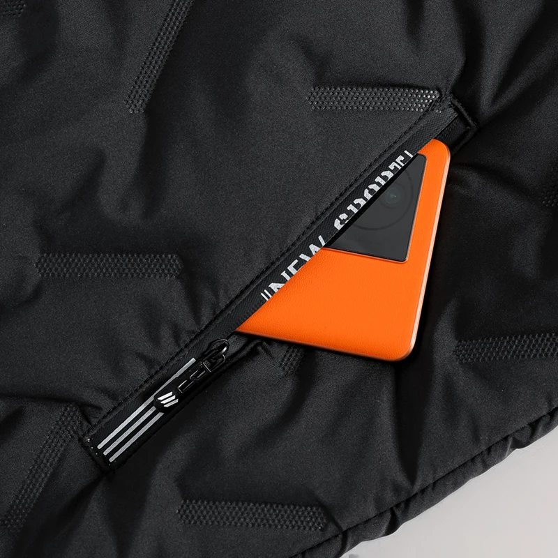 Men's Hooded Parka Winter Warm Thicken Fleece Windproof Coats Solid Color Padded Fashion Jacket Male Winter Thick Coats