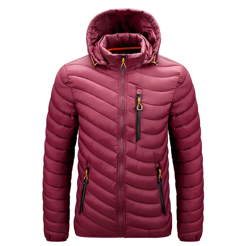 CHAIFENKO Brand Winter Warm Waterproof Jacket Men 2025 New Autumn Thick Hooded Parkas Mens Fashion Casual Slim Jacket Coat Men