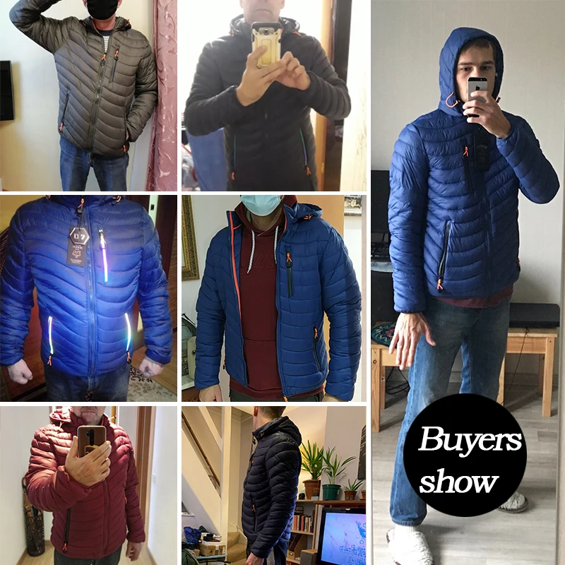 CHAIFENKO Brand Winter Warm Waterproof Jacket Men 2025 New Autumn Thick Hooded Parkas Mens Fashion Casual Slim Jacket Coat Men